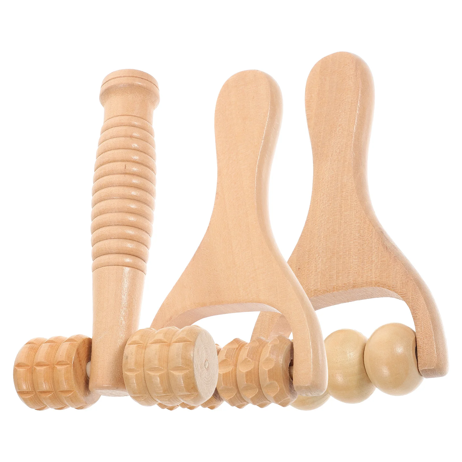 

Wooden Massage Roller Sensory Massage Set Face Massager Multi-Functional Foot Massager