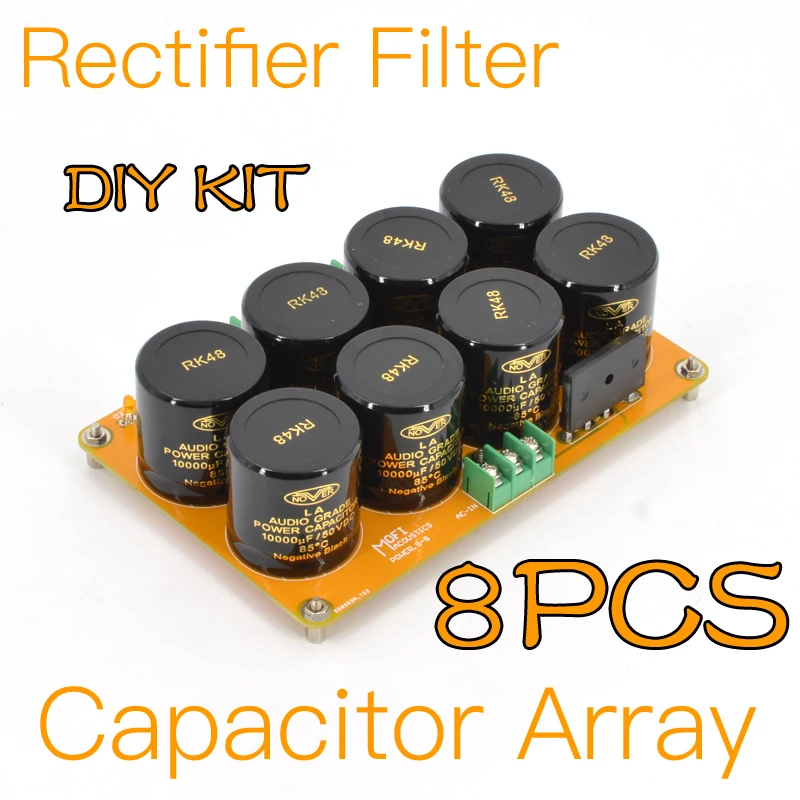 Filtro Raddrizzatore Mofi Power.S-8 Con Array Di Condensatori 8 Pezzi (Nover 50V-10000Uf X8)-Kit Fai Da Te