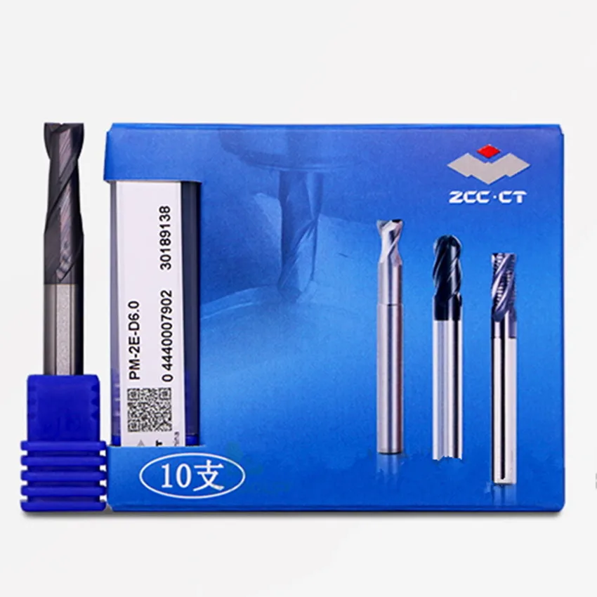 

ZCC.CT PM-2E-D1.0S/PM-2E-D1.5S/PM-2E-D2.0S/PM-2E-D2.5S/PM-2E-D3.0S/PM-2E-D4.0S Two blade straight shank Flat end mills 1PCS/BOX