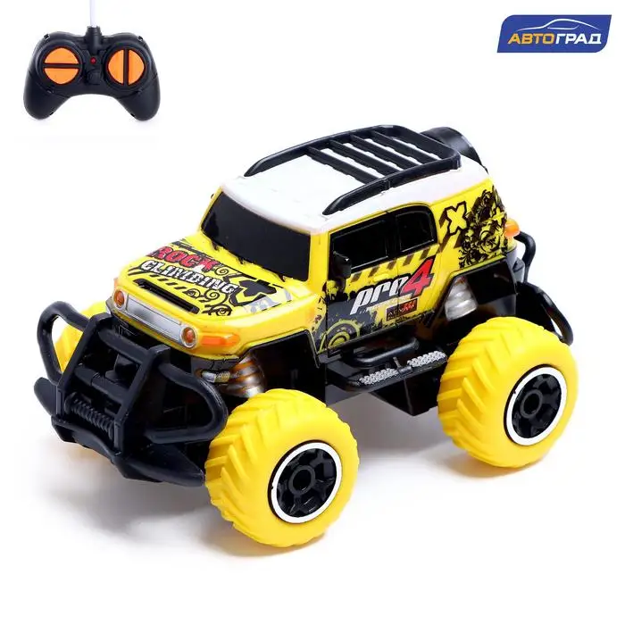 Jeep radio-controlled &quotgraffiti" powered by batteries color yellow | Игрушки и хобби