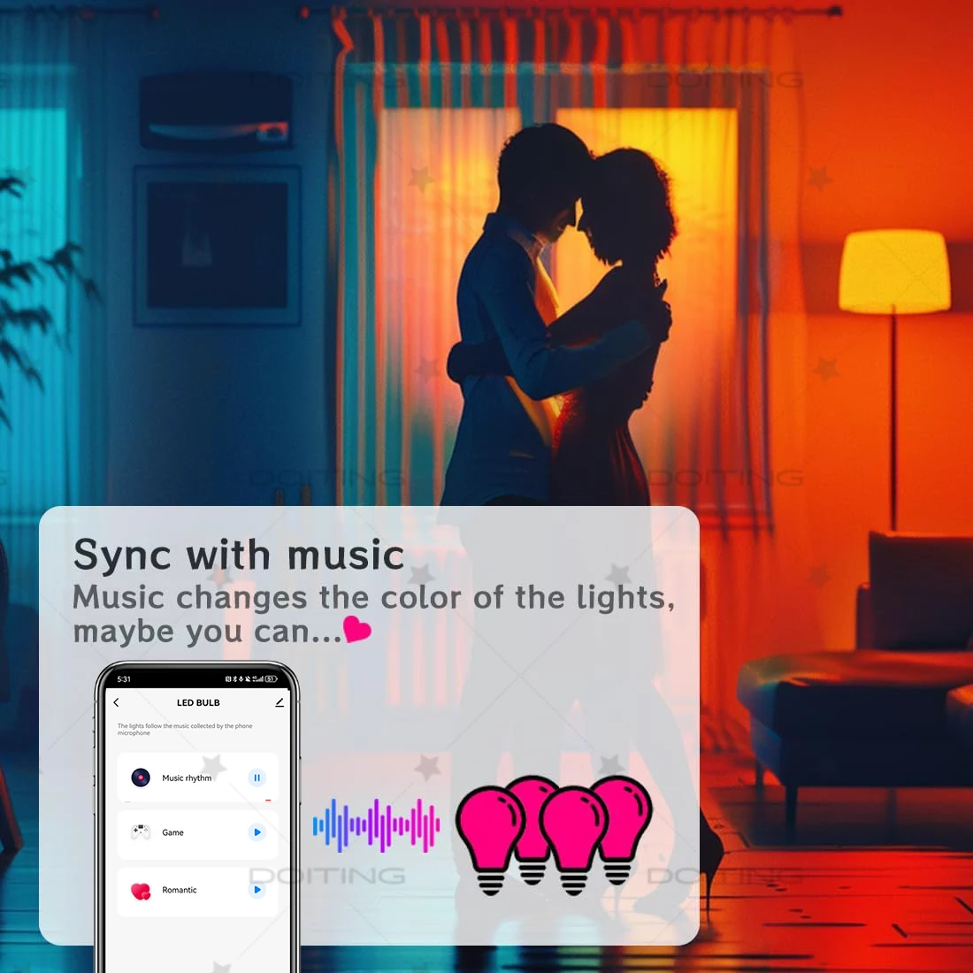 Tuya Bluetooth Smart Dragon Ball Bulb E27 Base 220V RGBCW Smart Life APP Light Color Changing Music Sync Group Control smart led light bulbs smart led lights