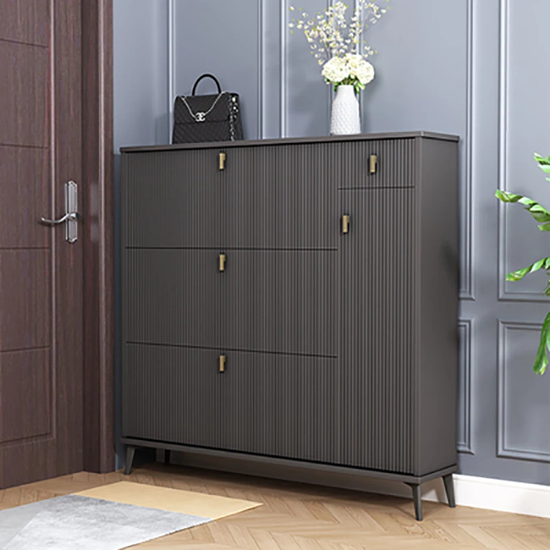 Armoire à chaussures à bascule ultra mince, armoire de rangement