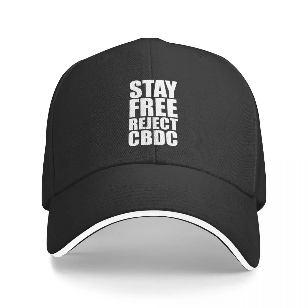 

Stay free reject cbdc, say no to cbdc, central bank digital currency, Britcoin Baseball Cap sun hat |-F-| Girl Men's