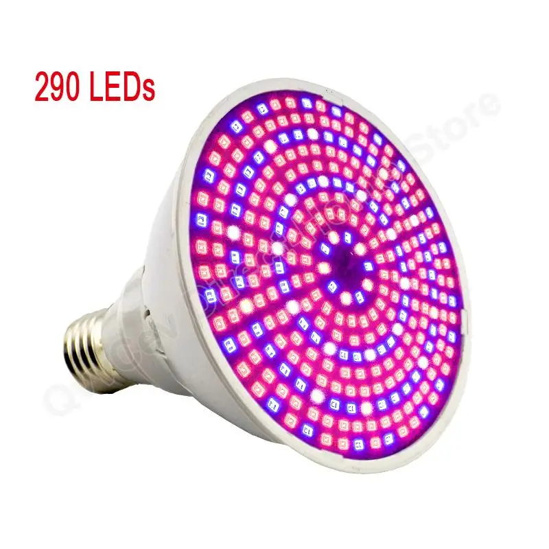 Description Picture 2 of itemE27 Socket Full Spectrum 290 LED Grow Light Bulb Plant Growing Lamp Hydroponic System for Indoor Flower Vegetable Plants