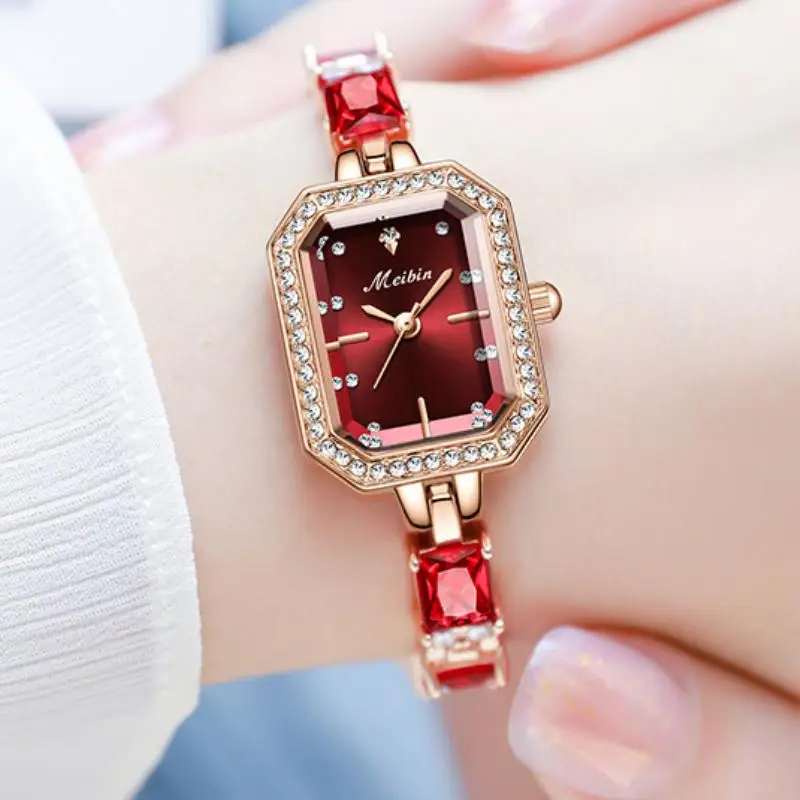

Red Dress Watch Women Watches Ladies Creative Steel Women's Bracelet Watches Female Waterproof Clock Relogio Feminino 2024