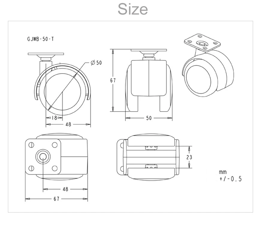 de rosca, Rodas de substituição para Hardware