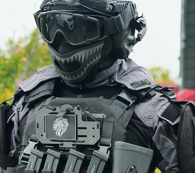 Casque Tactique Type PJ Pour Airsoft Et Paintball - Léger - Avec Rails Et Couvre-Casque - Noir