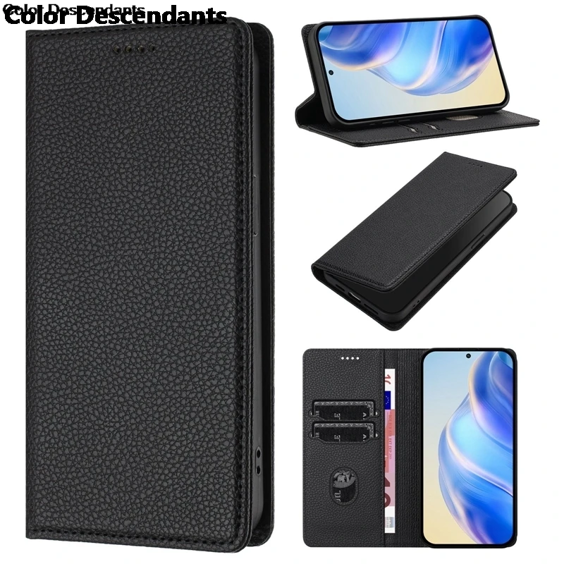 Luxury Leather Magnetic Wallet Case - Enhanced Protection