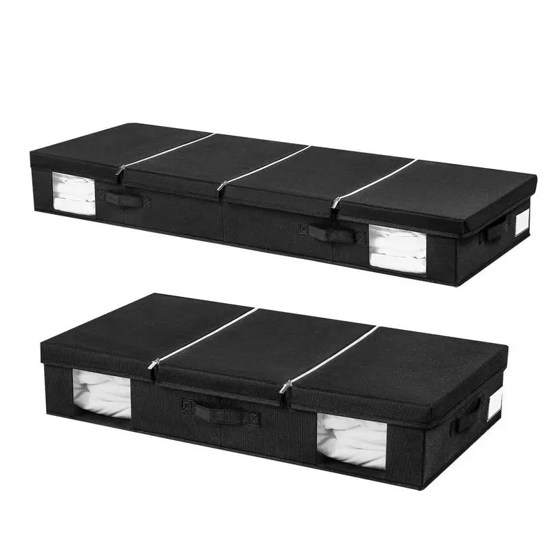 

Foldable Under Bed Storage Bag Quilt Bag Wardrobe Clothes Storage Box Large Capacity Under Bed Organizer For Clothes Blanket