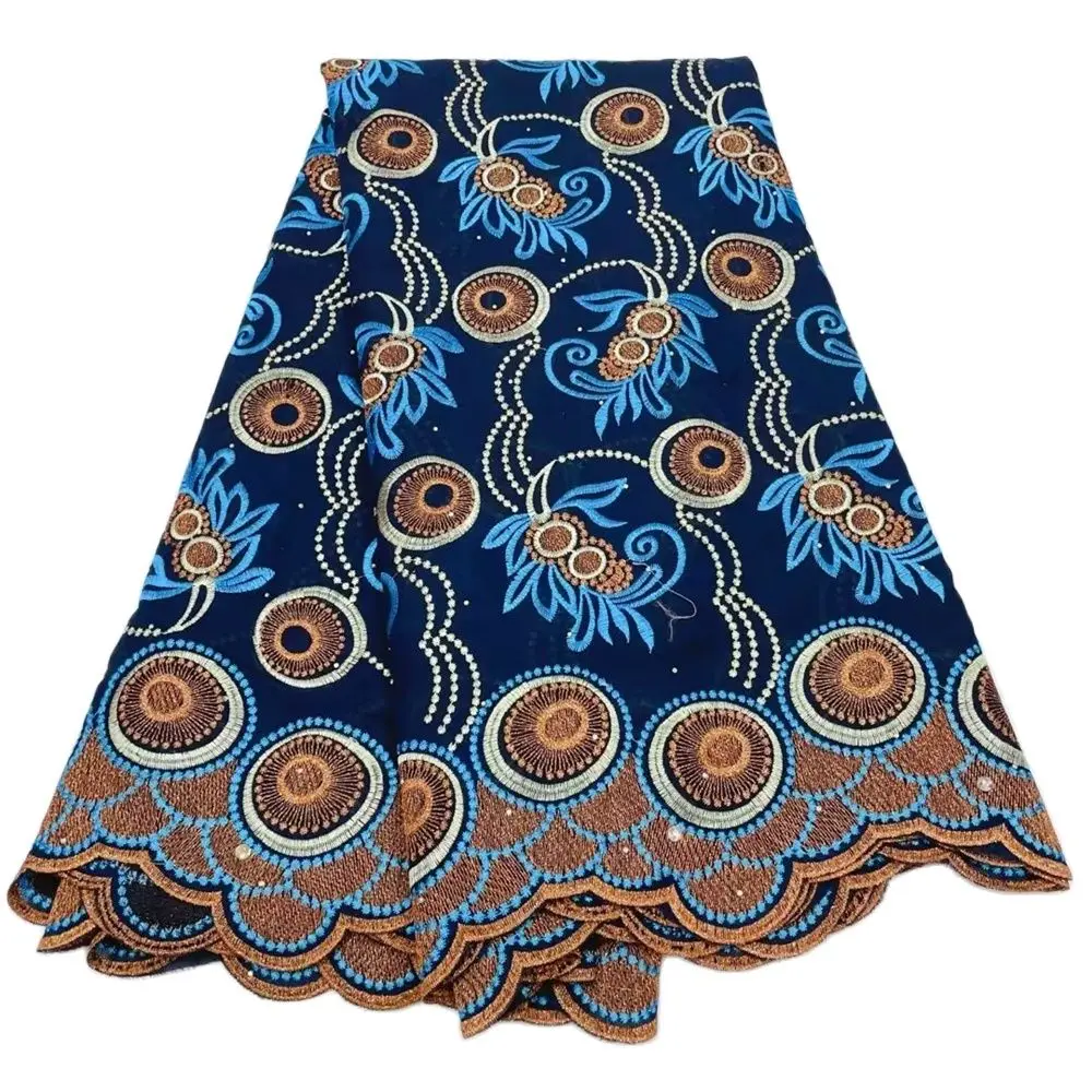 

African Lace Fabric for Women, Swiss Voile Lace, Cotton Material, 5 Yards, 2023