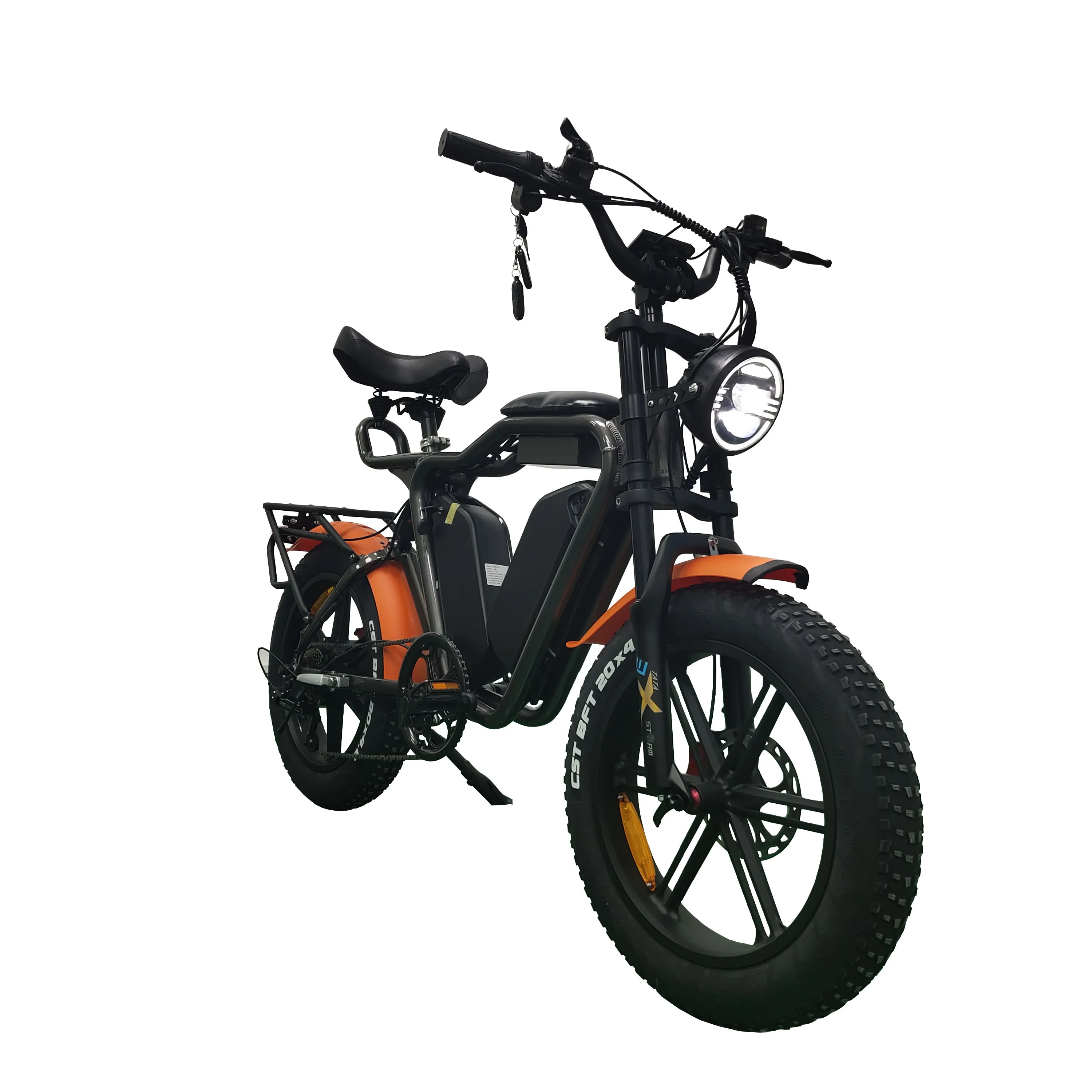 Eletrcic Bike 20 Inch 22ah*2 Lithium Batteries Integrated Wheel 48v 1000w Motor City Ebike - Electric Bicycle
