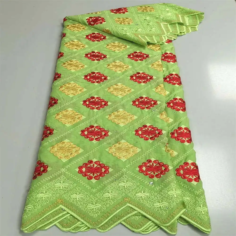 

5yards Swiss Voile Lace in Switzerland 2022 Nigerian Embroidered Cotton Lace Fabric African Lace Fabric For Wedding Dress Y74-18