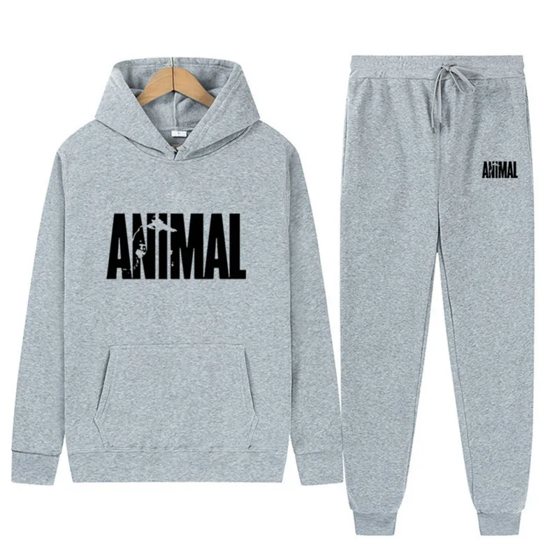 

Men 2 Piece/Set Sweatshirt+Sweatpants 2023 Spring Autumn Casual Streetwear Tracksuit Set Hoodie Trousers Men Clothing