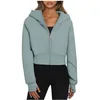 Women Long Sleeve Zip Up Hoodies Cropped Sweatshirts Fall Spring 2024 Outfits Casual Hooded Tops 1
