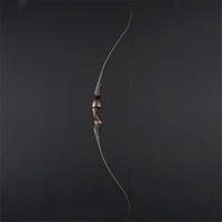 Archery 60" Wooden Hunting Recurve Bow, Traditional Lamination Hunting Bow, Outdoor Shooting Longbow Gifts, 30-60lbs Set 2