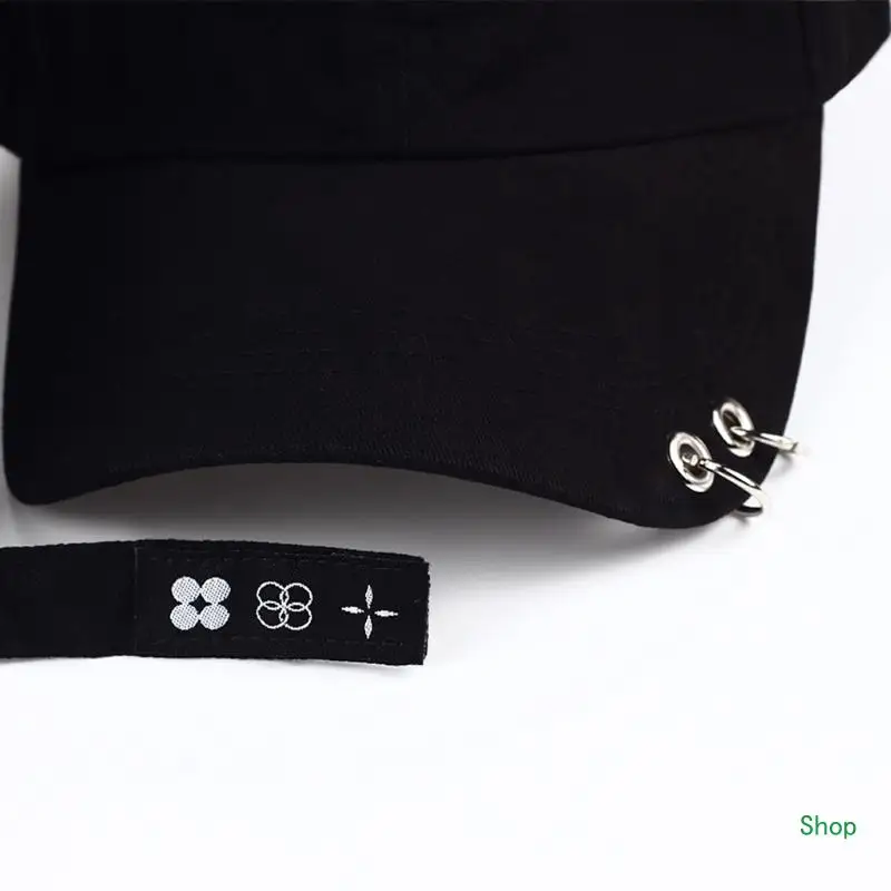 

Dropship Baseball Adjustable Size for Men Women Running Workouts Outdoor Activities Plain Solid Color Hat with Metal Rings
