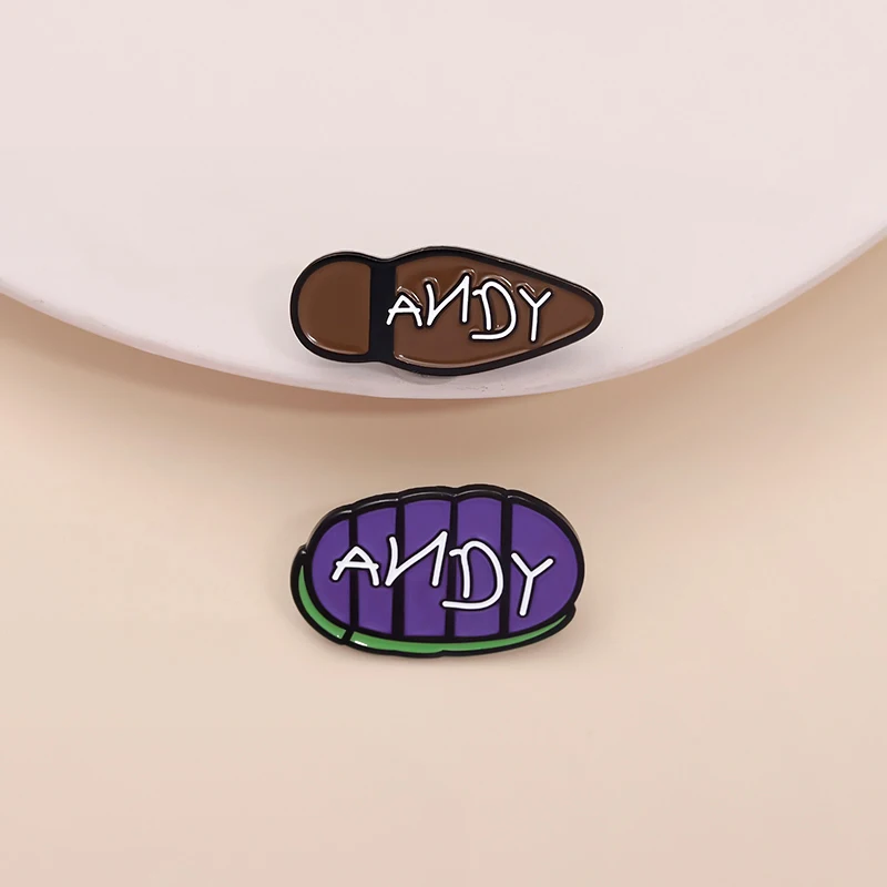 Humorvolle und lustige Zitate Emaille Pin klassische Animation Gummisohle Spielzeug Metall Broschen Revers Abzeichen Schmuck Geschenk