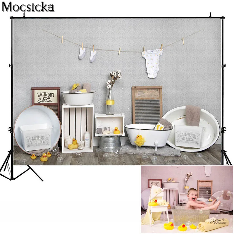 Newborn Kitchen Photography Background Wooden Door Backdrop Baby Shower Children Portrait Party Decorative Props Photo Studio photo backdrop