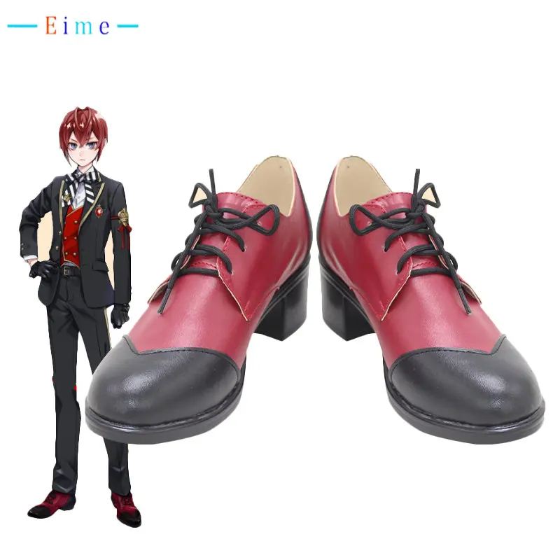 Gioco Twisted-Wonderland Riddle Cosplay Shoes Pu Leather Shoes Stivali Di Carnevale Di Halloween Su Misura