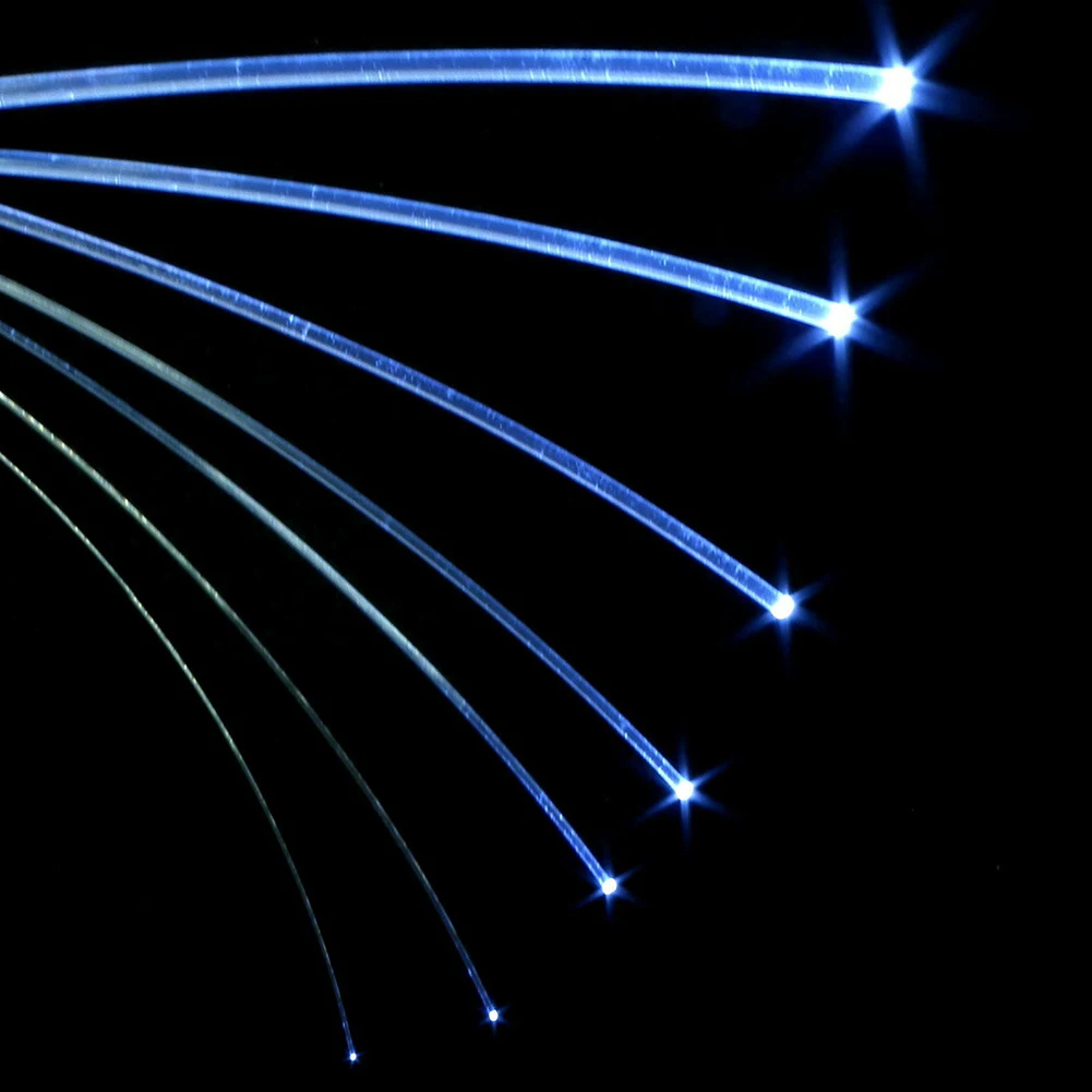 1/2/3 M PMMA Side Glow Optic Fiber Cable 2MM Diameter Car LED Glow Lights Bright Garden Lighting Decoration Illuminator
