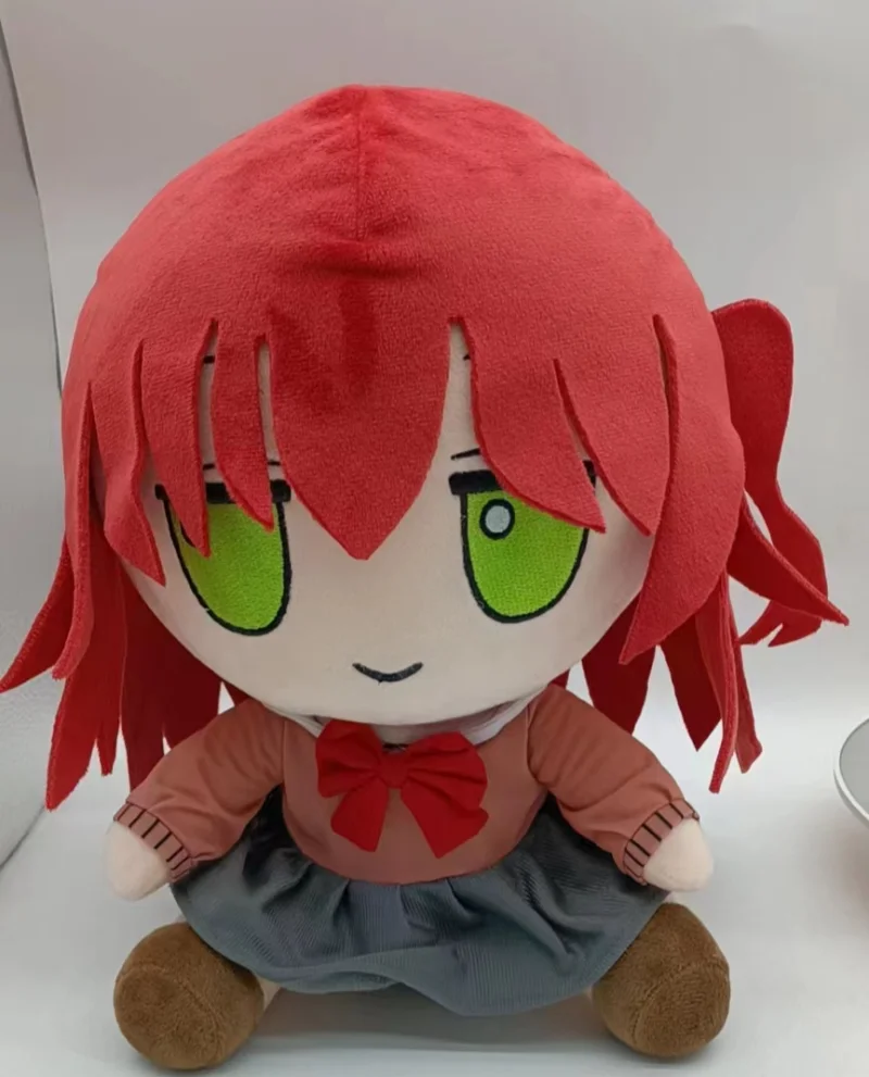 

30CM Anime Bocchi The Rock Cosplay Gotoh Hitori Kita Ikuyo Sitting Posture Adorable Fumo Outfit Plush Doll and Cloth Gifts