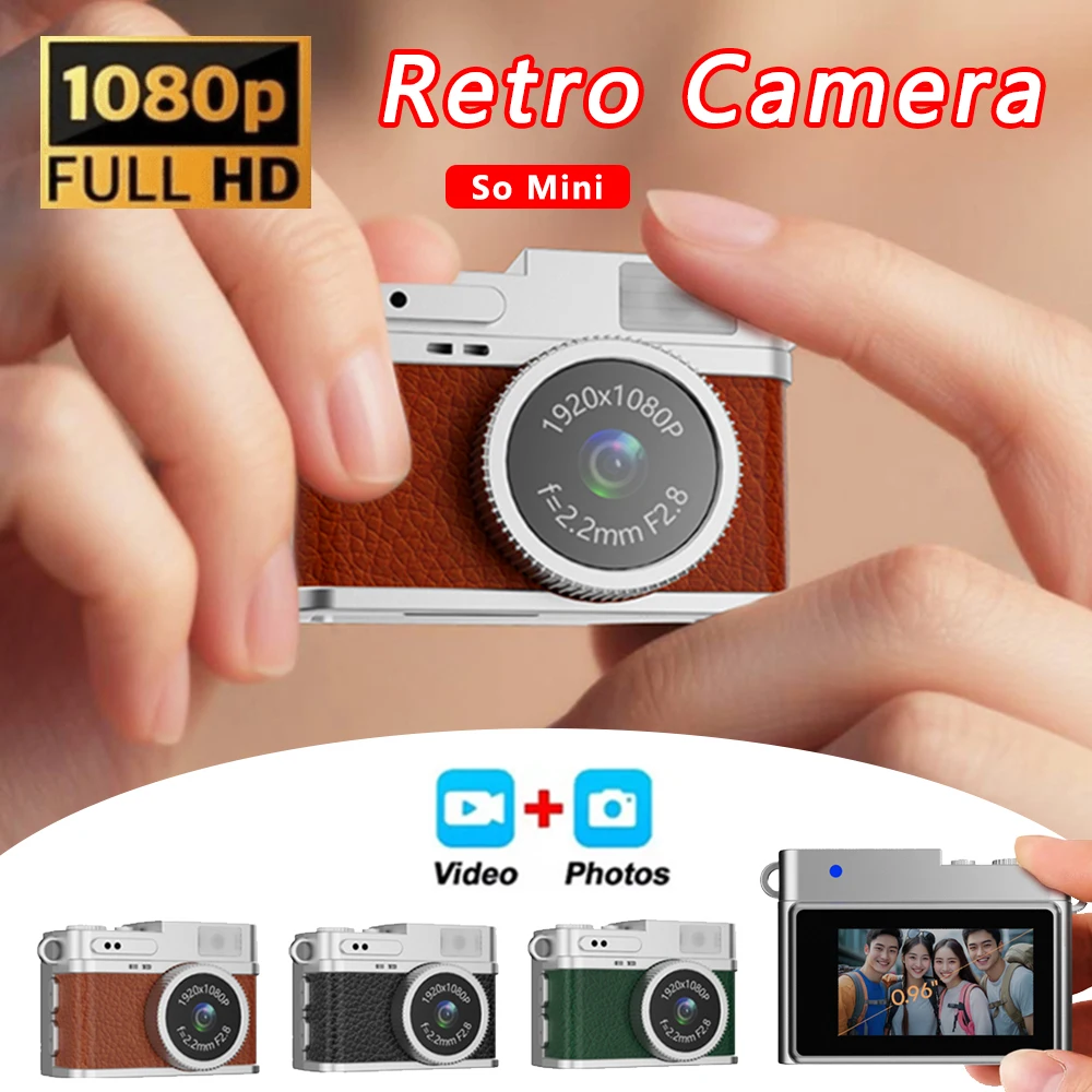 HD 1080P Mini Camera with Screen Bodycam Compact Kids