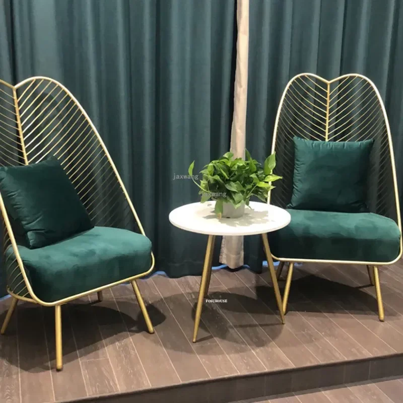 Nordic New Metal Steel Leisure Chair Iron Chair Hollow Dining Coffee Metal Bar Chairs Living Room Furniture Customizable Colors