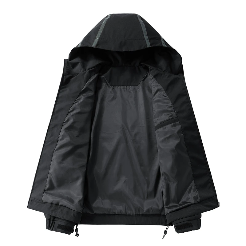 Waterproof reflective hiking jacket CHRLCK unisex windbreaker outdoor men camping trekking fishing jacket windproof coats women
