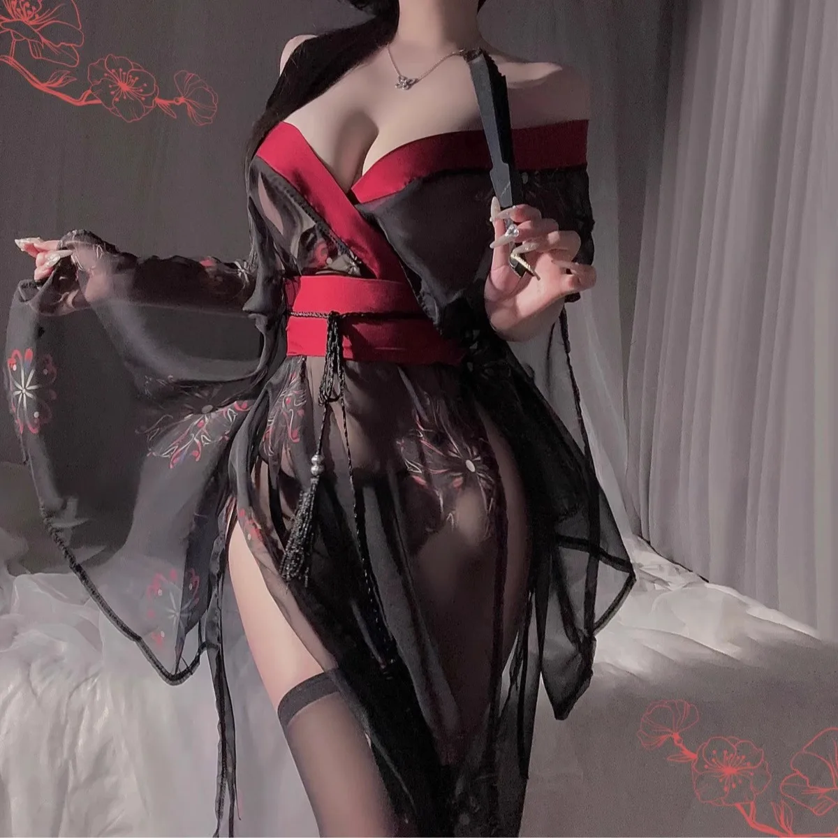 Japanese kimono Japanese Kimono Sexy Pajamas Lingerie Seductive Tempting Night Wear Yukata Private Performance Oriental Sleepwear Hanfu Dress
