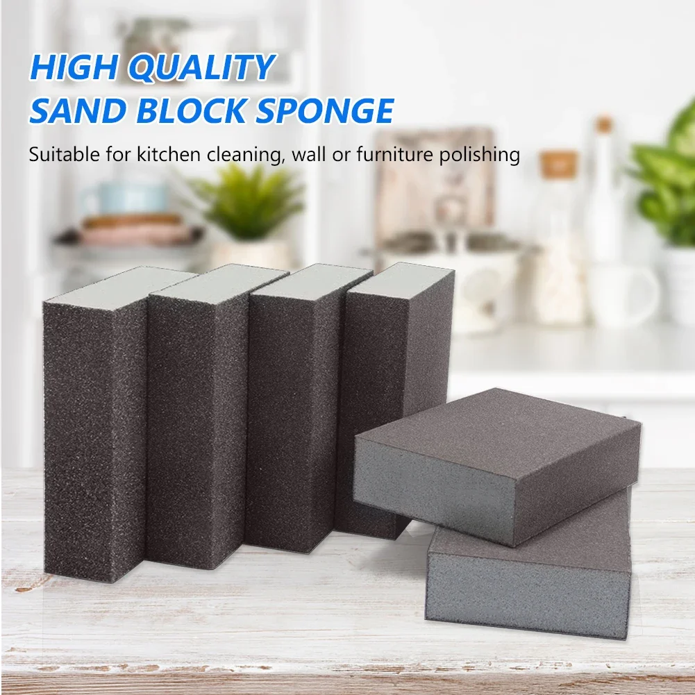 

Rough Medium Pad 60 80 100 120 180 220# Fine Grit Flexible Wet Dry Sanding Sponge Block Foam Emery Abrasive Drywall Polishing