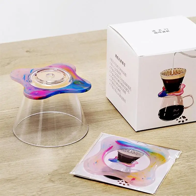 Rainbow Portable Pour Over Coffee Maker Brewer