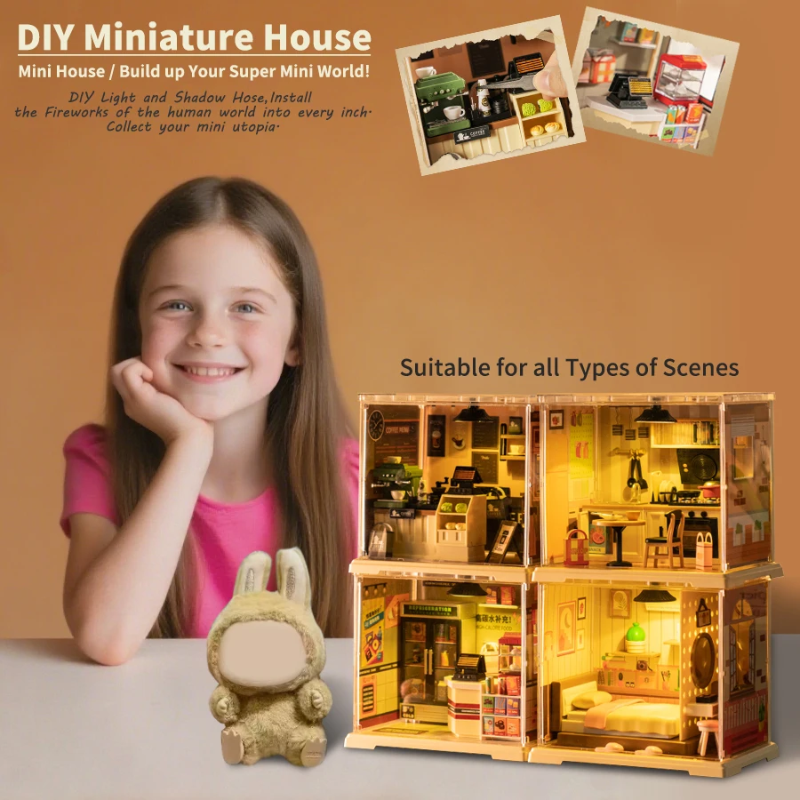 Artisan Miniature House Kit - Intricate 3D Puzzle with Elegant Furniture Decor, Perfect