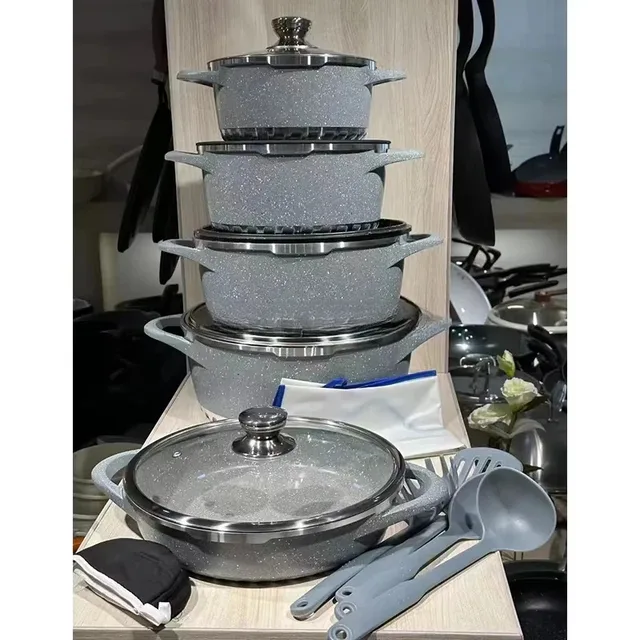 17-Piece Granite Non-Stick Cookware Set 4