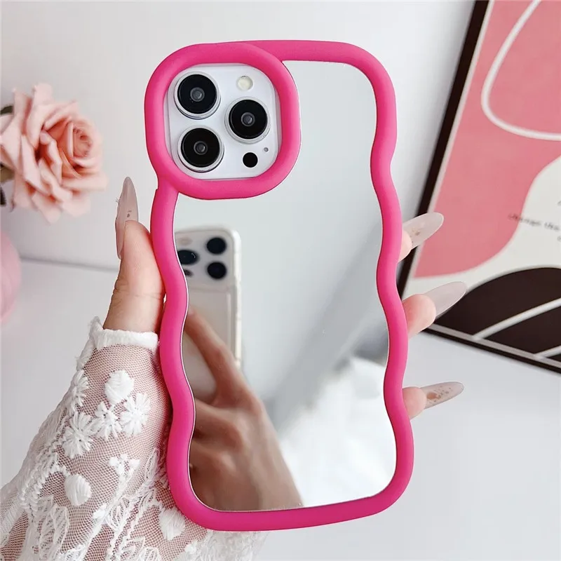 Coque de téléphone Candy Mirror pour Samsung Galaxy A52 A72 A51 A05 A11 A21S A31 A32 A12 A13 A23 A10 A50 A30 Housse en silicone souple_voghion.com