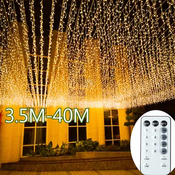 LED Icicle Outdoor Fairy Lights 1