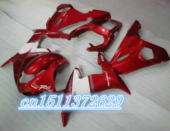 

Dor-обтекатель для Φ 03-05 красный белый YZF R6 03 04 05 YZFR6 R6 2003-2005 2003 2004 D