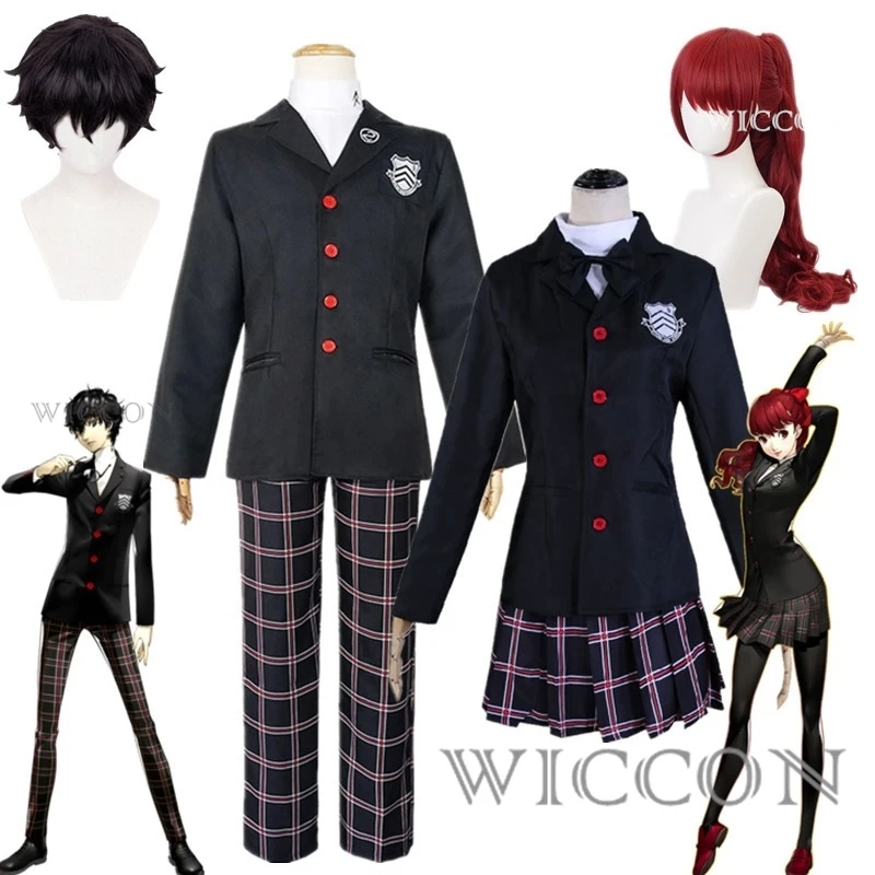 

Костюм для косплея Persona 5 Kurusu Akira, униформа Джокера, маска йошизава Касуми, карнавал на Хэллоуин для женщин и мужчин, ролевая игра