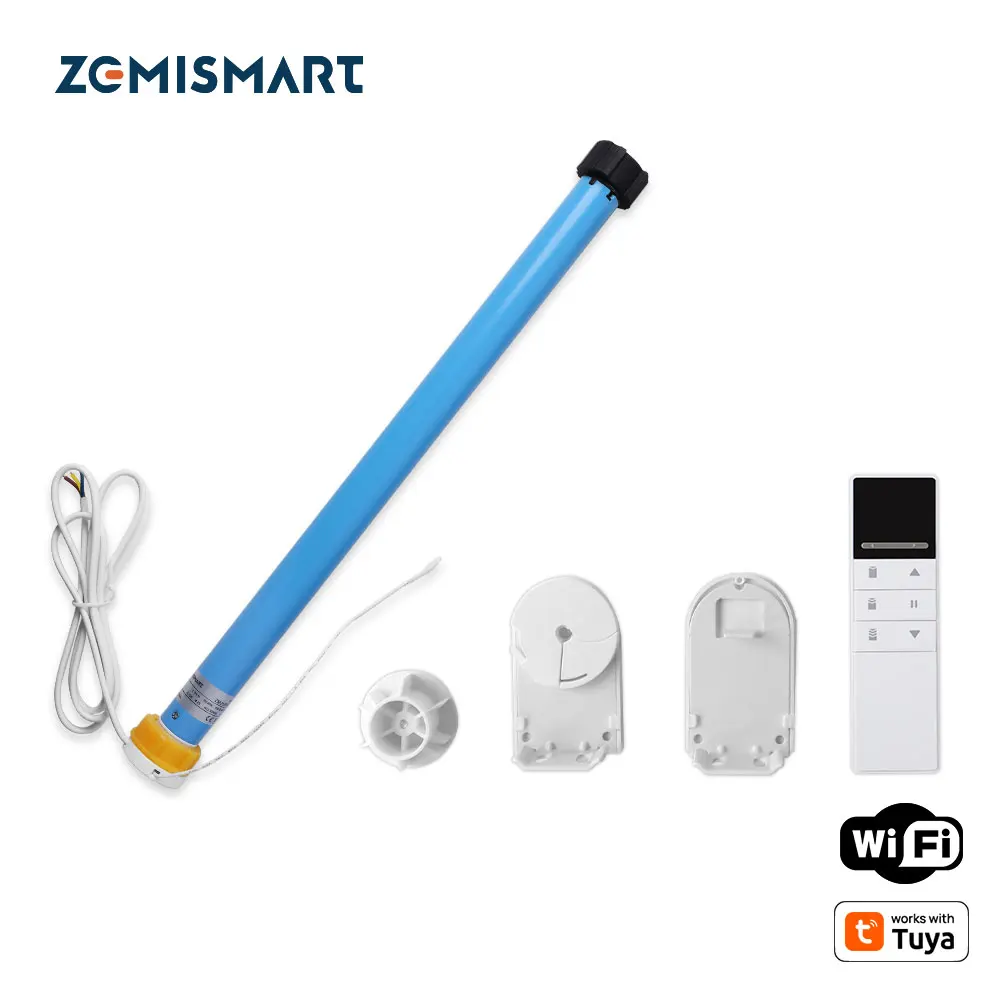 WiFi Electric Roller Blind Motor Tubular Engine 37mm 38mm Tube Smart Remote App