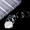 5PCS 38.6mm Transparent Circular Acrylic Coin Capsules Reusable Protective Collection Item Display Box Suitable for Collectors 3