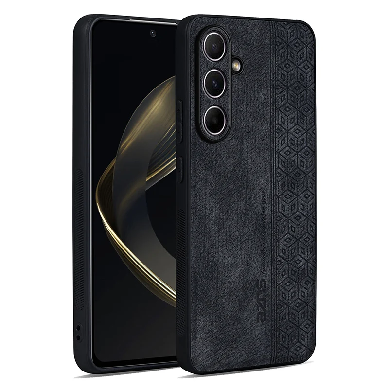Shockproof Leather Back Cover with Skin Feel