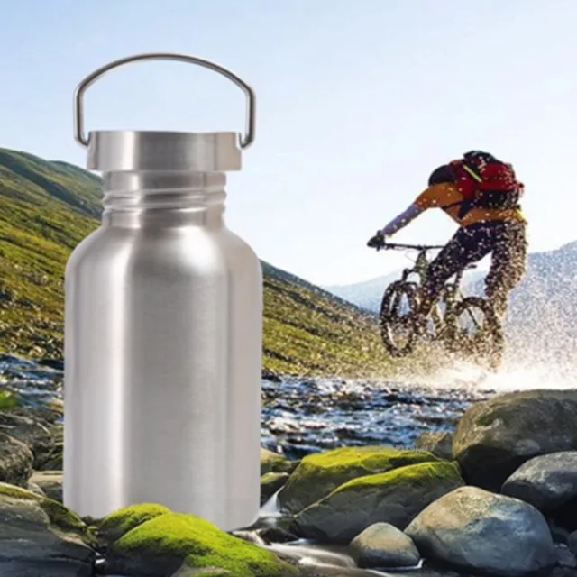 2000ML Large Capacity Sports Water Bottle Single Wall Stainless Steel Kettle Travel Outdoor Portable Flasks Cycling Drinkware 6