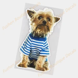 Fuzhen – décalcomanies en vinyle, accessoires extérieurs, mignon Yorkshire Terrier chien, créatif, égratignure Occlusion voiture, autocollants 