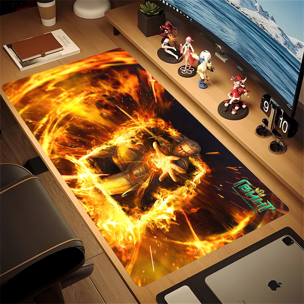XXL Non-Slip Rubber Desk Mat - The W-Witchers 3 Gaming Design