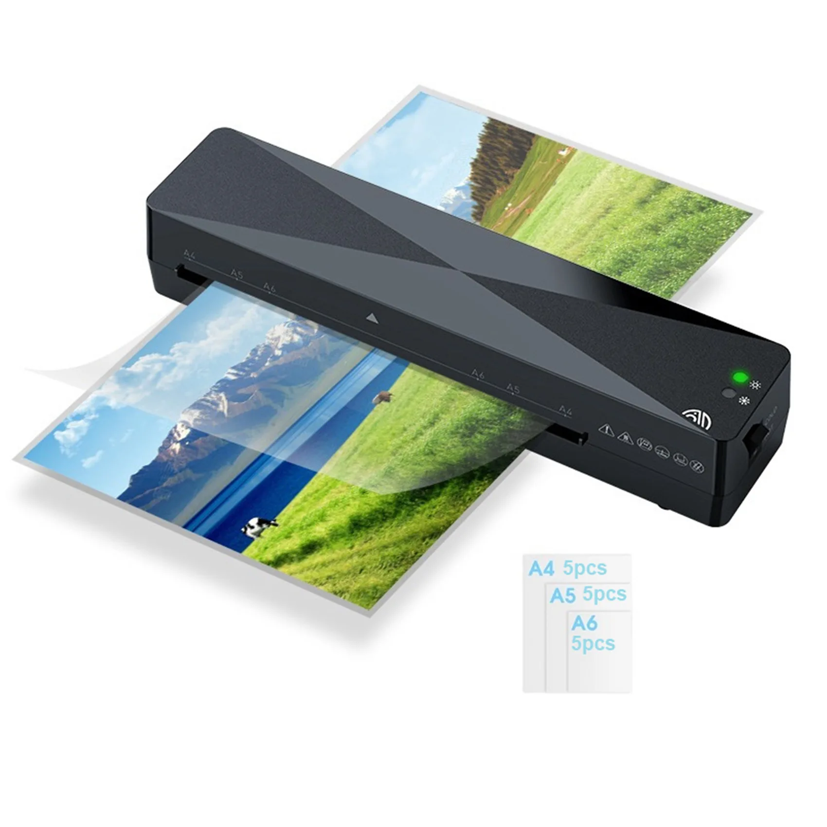 

A4 Hot Laminator Laminating Machine Portable Home Photo Laminating Machine for A4/A5/A6 Laminating Film US Plug