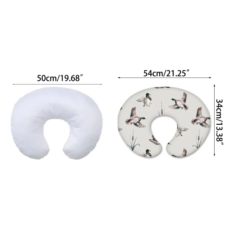 Infant Nursing Pillow Cover Breastfeeding Pillow Slipcover Baby Nursing Pillow Slipcovers Newborns Cuddle Pillow Case