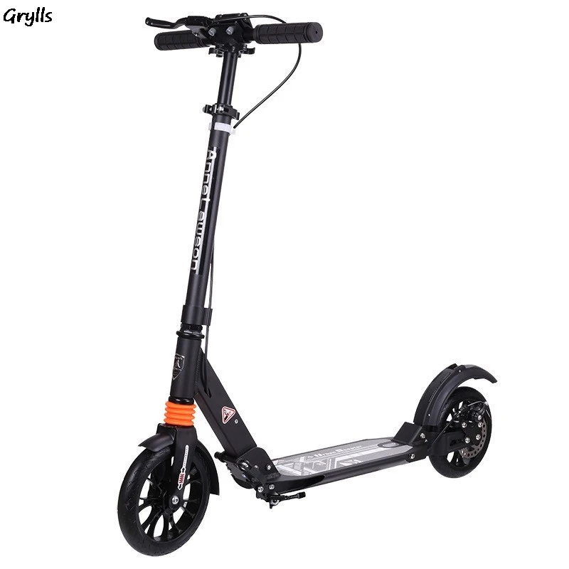 GRYLLS disc brake adult SCOOTER Aluminum alloy two-wheel folding scooter for children and teenagers