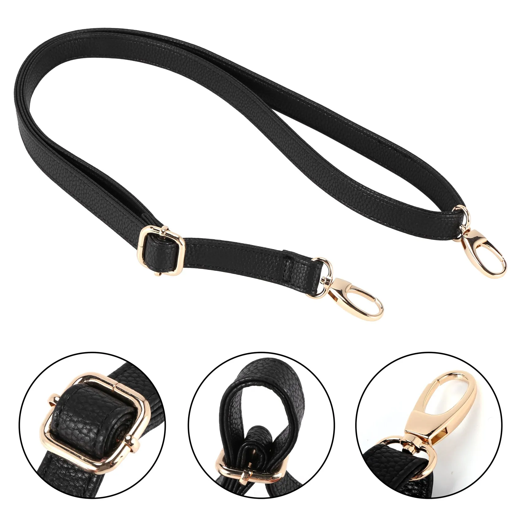 DIY Replacement Leather Bag Shoulder Strap Handle Body Adjustable 140*2cm