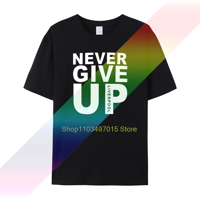Clothing Never Give Up Salah T Shirt Summer Fashion Street Short