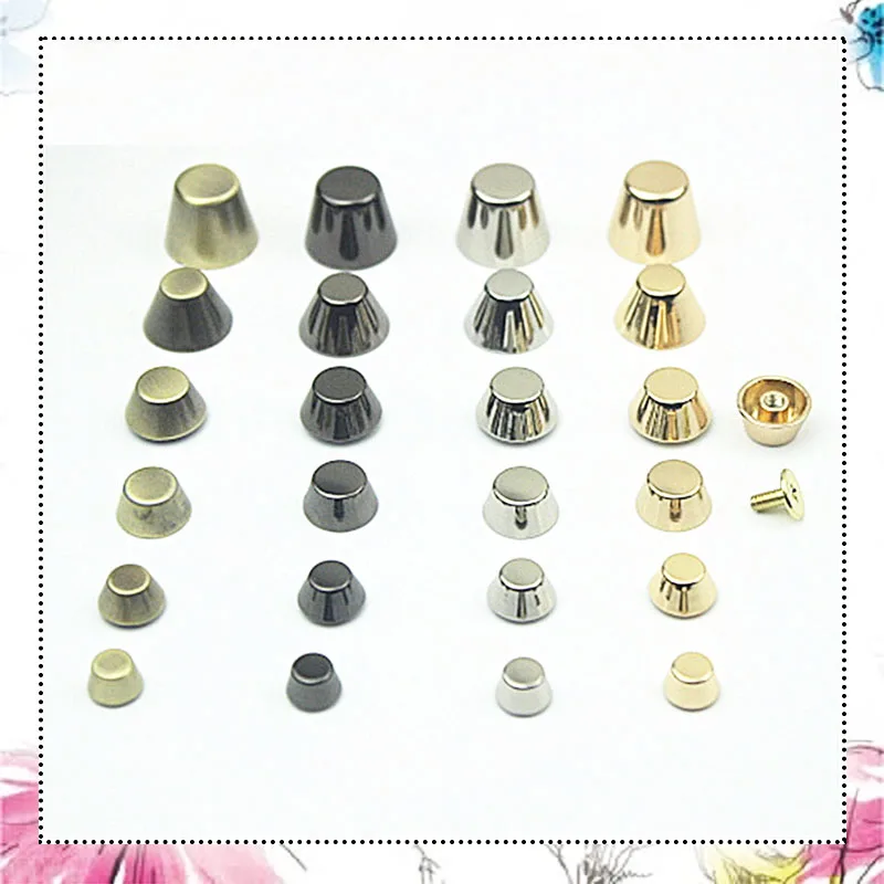 

100Pcs 8/10/12/13/15/16mm Metal Rivet Decoration Nail Buckle Screw Botton for Buckles DIY LeatherCrafts Hardware Accessories
