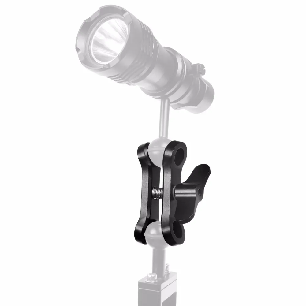 CNC Schmetterling Clip Clamp 2 3 Offene Loch Tauchen Licht Halterung Stativ Anschluss Ball Kopf Mount Adapter für Gopro Sport SLR Kamera – Detail 38